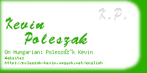 kevin poleszak business card